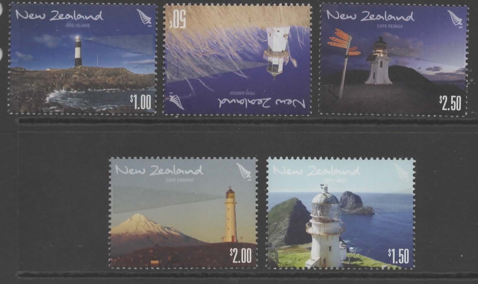 NEW ZEALAND SG3107/11 2009 LIGHTHOUSES MNH