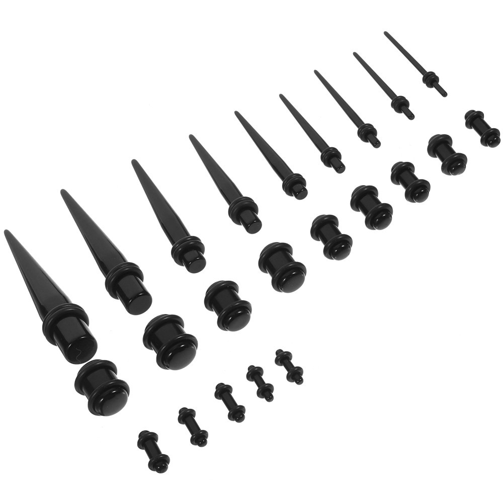 23Pcs Ear Plug Stretching Tapers for Comfortable Ear Stretching
