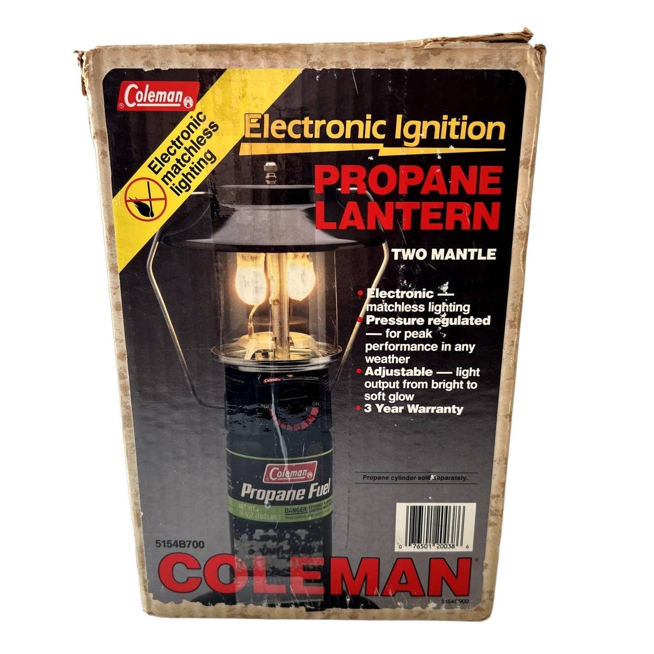 Coleman Propane Lantern Electronic Ignition with Paperwork Excellent Working
