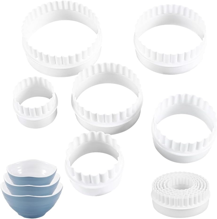 12 Pcs Display Stands for Pyrex round Bowls, Stacker Stacking Rings for Pyrex Bo