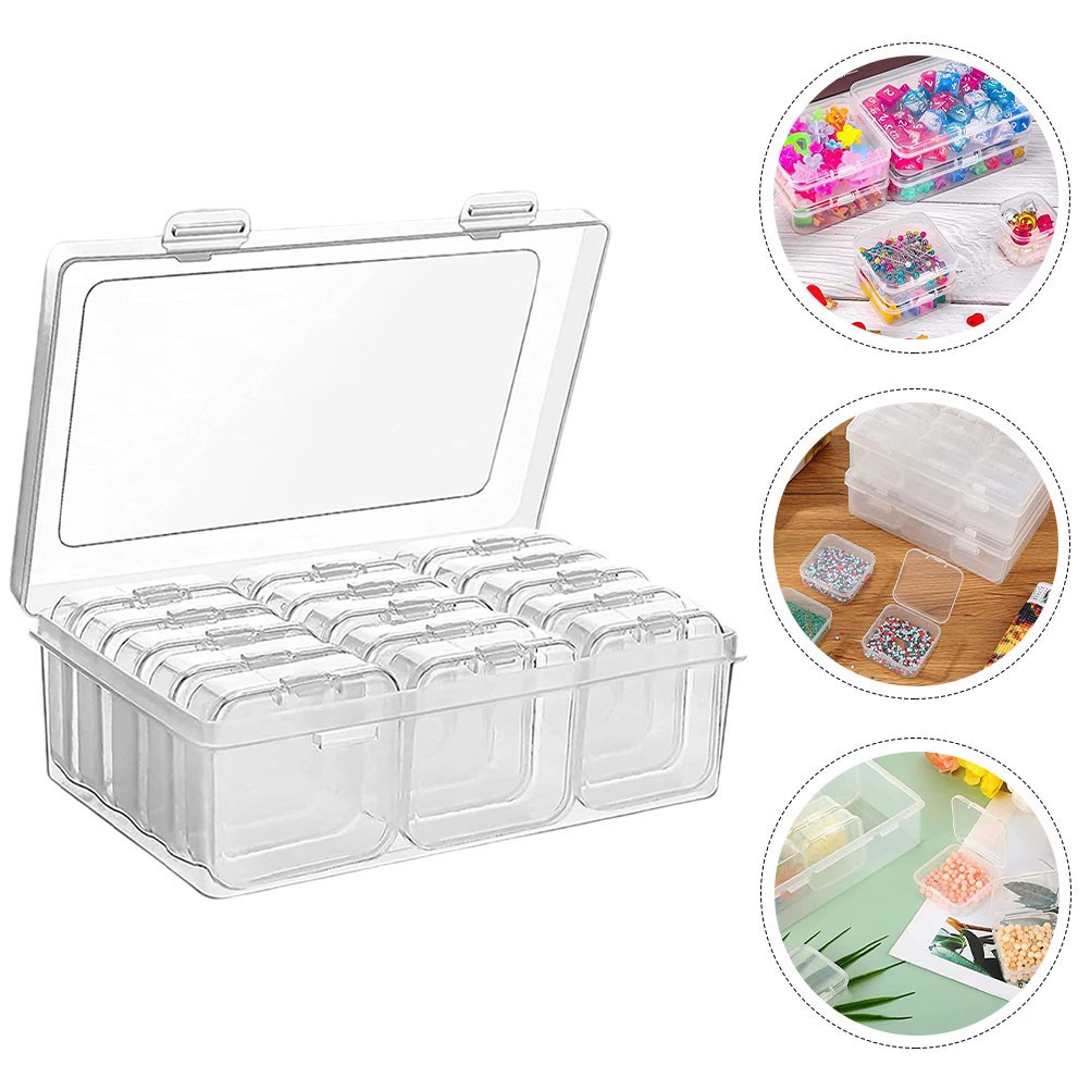  1 Set of Multi-grid Jewelry Storage Case Earring Necklace Divider Organizer