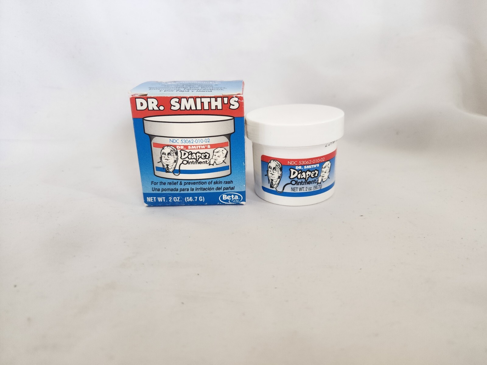 Dr. Smith's Quick Relief Diaper Ointment Zinc Oxide 2 OZ Jar New in Box