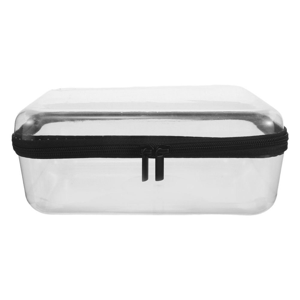 Clear Hard Shell Zipper Case Waterproof Organizer Pouch for Travel Toiletries