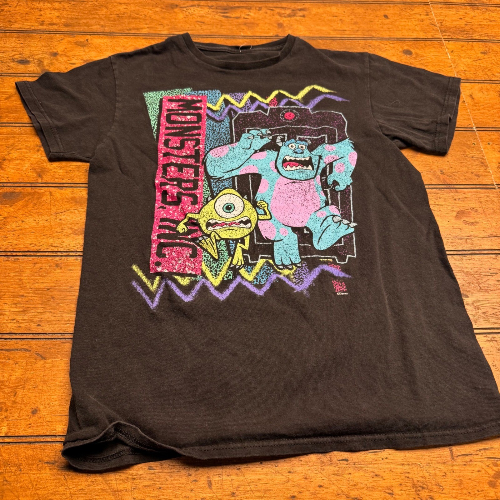 Monsters Inc Sulley Mike Wazowski Graphic T Shirt Kids Youth L Disney Pixar