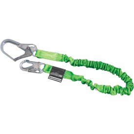 Miller Manyard II Shock-Absorbing Lanyard 6-Ft Locking Snap & Rebar Hook