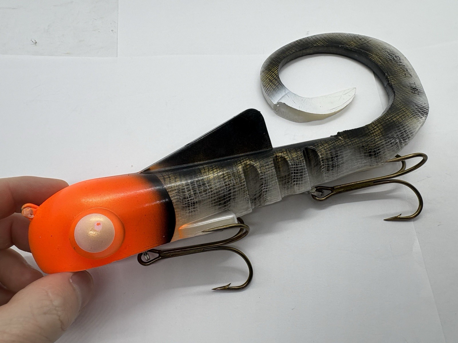 15.5” Musky Innovations Magnum Pro Bulldawg Org Head Walleye Jerkbait Musky Lure