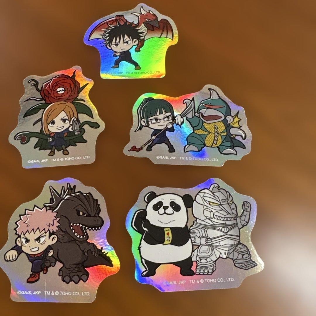Jujutsu Kaisen x Godzilla Collaboration Trading Holo Sticker
