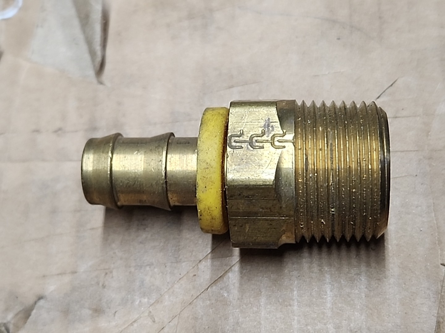Brass Hose Barb Fitting 1/2 Inch x NPT 1/2 Male Thread  Qty 28.