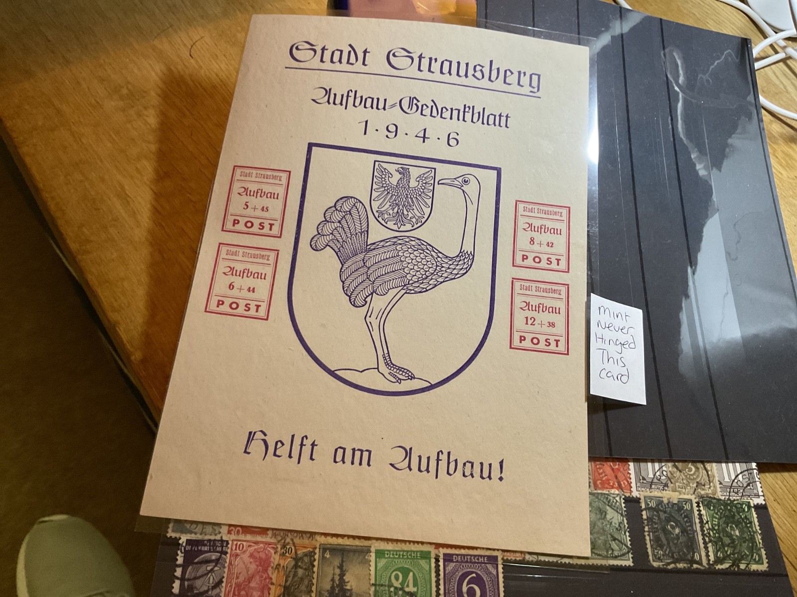 Germany mounted mint or used stamps on 5 cards  B3107