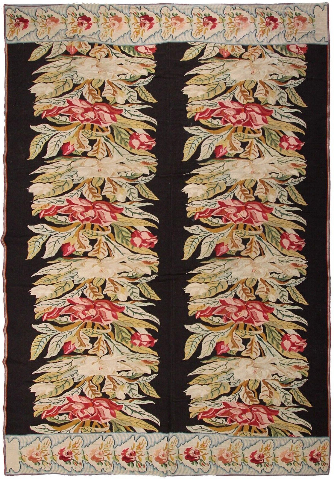 10x13 Rare Antique Ukrainian Needlepoint Handmade Tapestry Rug 298cm x 392cm