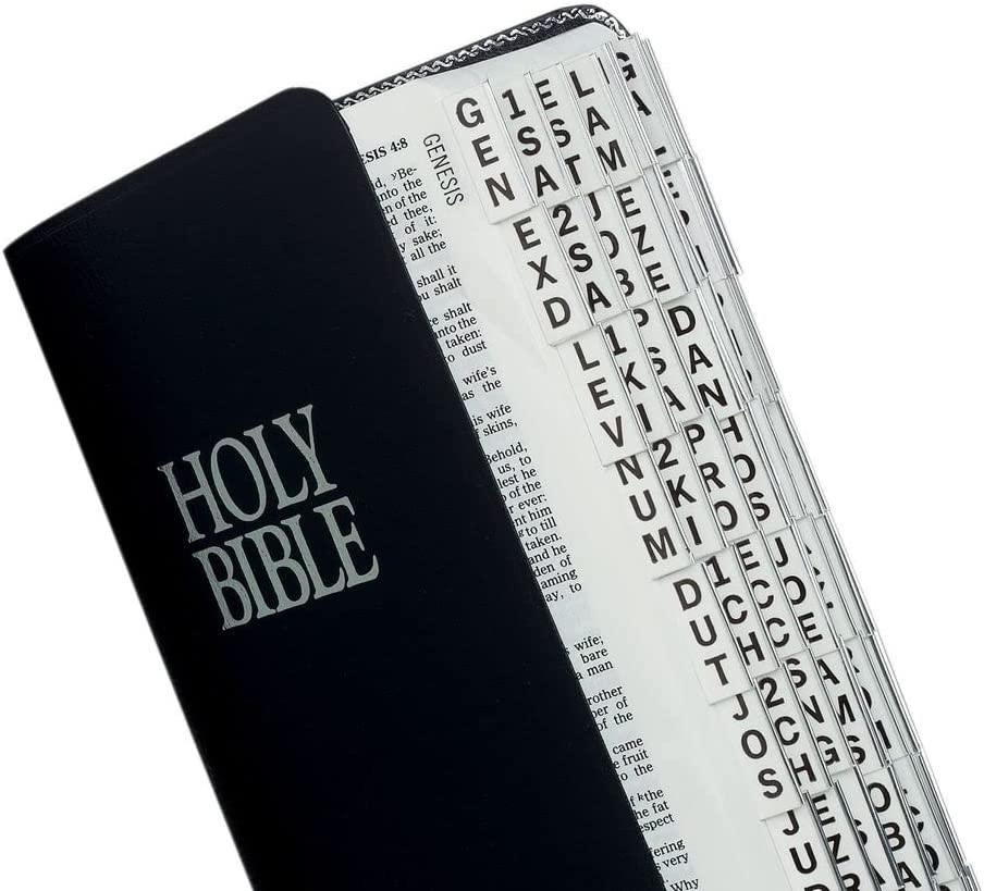 Large Print Bible Indexing Tabs - Silver: Bible Indexing Tabs