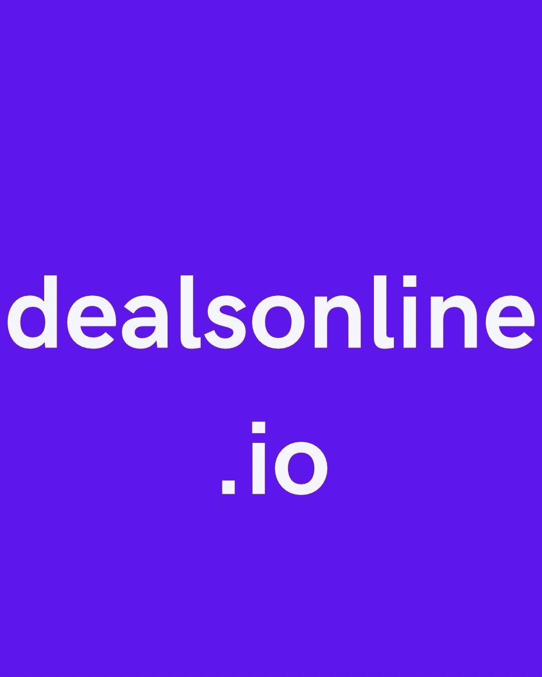 Premium Domain Name “dealsonline.io” For Sale