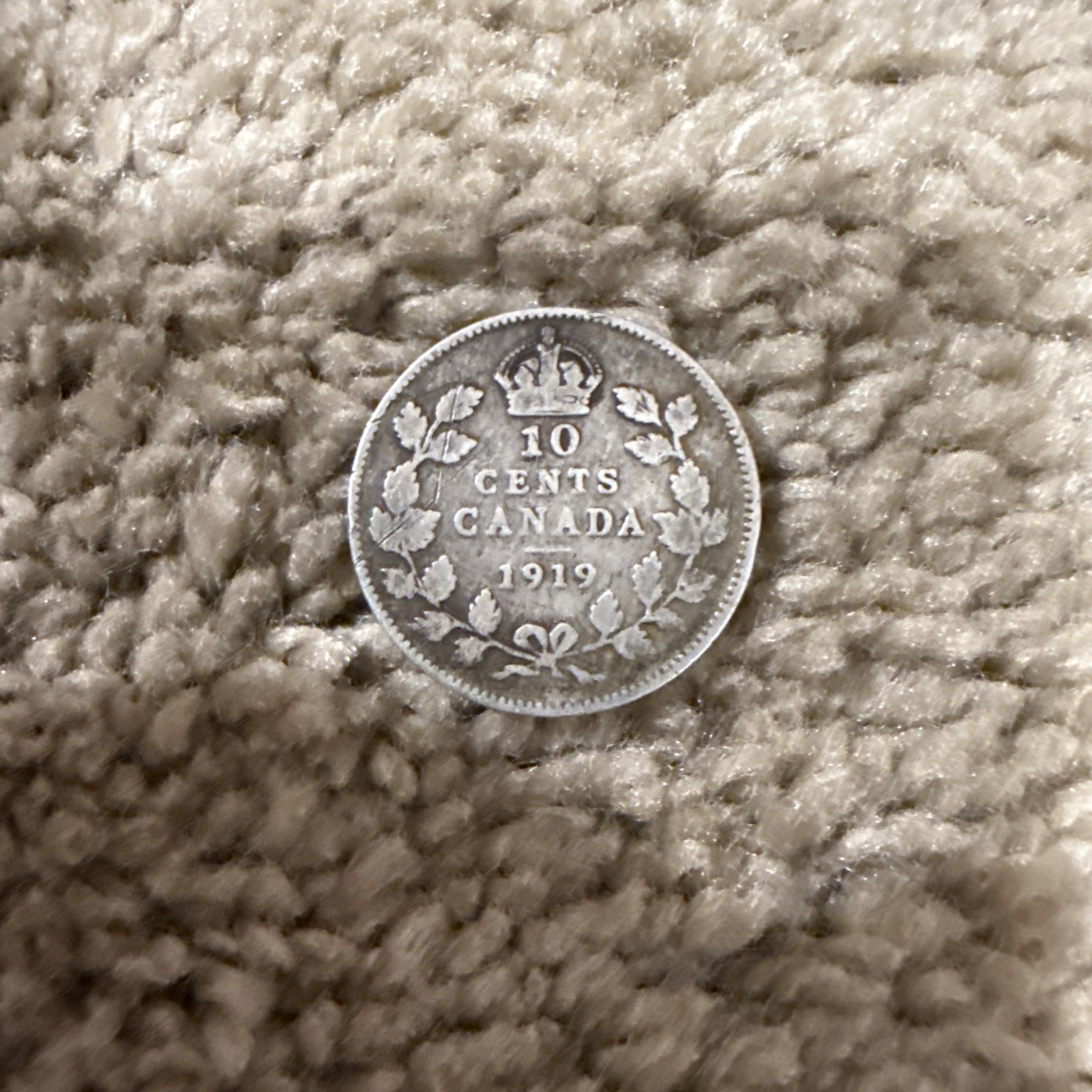 1919 Canada 10 Cent Coin- 10C 