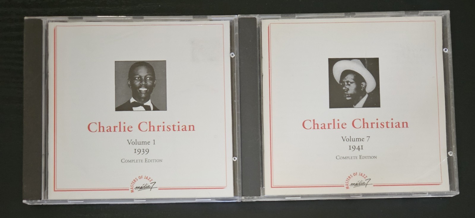 Charlie Christian 2 CD Lot Volume 1 1939 Volume 7 1941 Benny Goodman Sextet Jazz