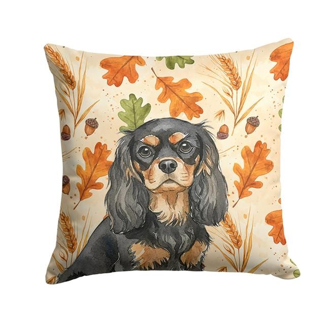 Carolines Treasures WDK7762PW1414 14 x 14 in. Black & Tan Cavalier Spaniel He...