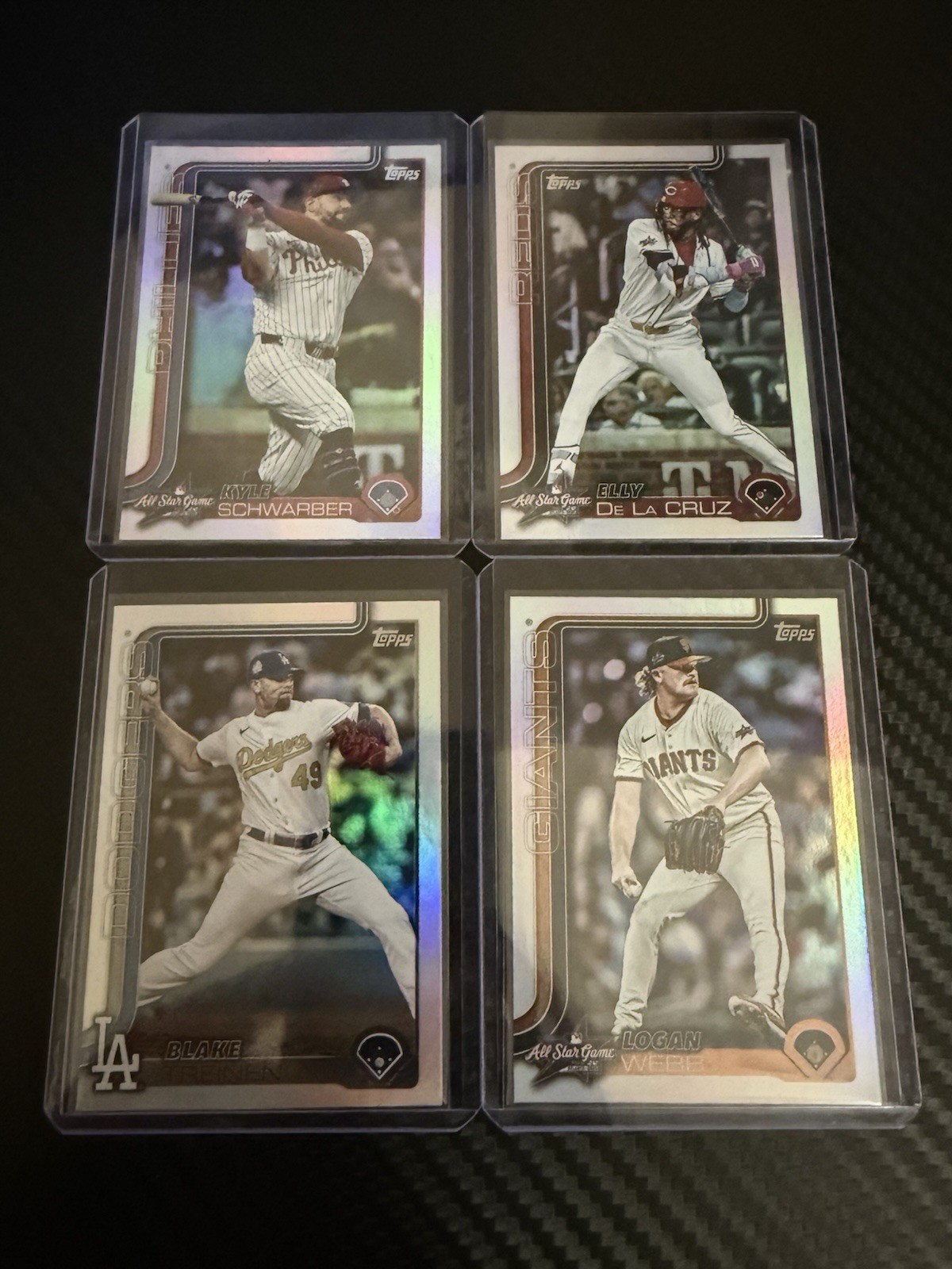MLB All Star Game Holo and base Holo Lot Elly,Schwaber,Treinen,Webb 2025