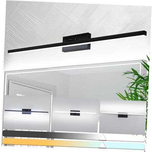  Second Generation Modern LED Bathroom Vanity Light Bar Black 32 inch (2nd Gen)