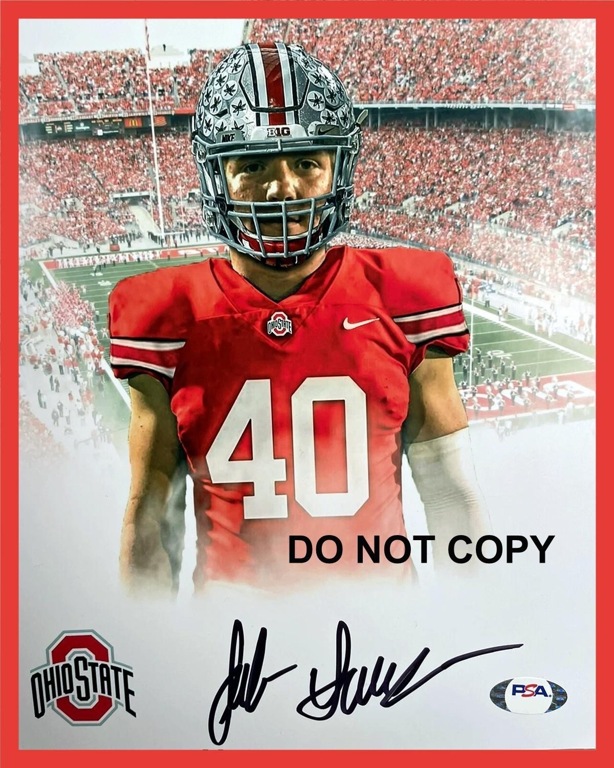 Jack Sawyer OHIO STATE BUCKEYES Signed Autographed REPRINT 8x10 Photo RP 2