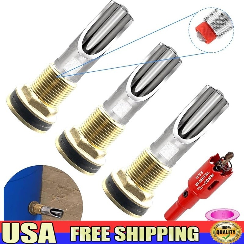 Automatic Pig Waterer Nipple Set W/ Connectors Hole Opener Livestock Use