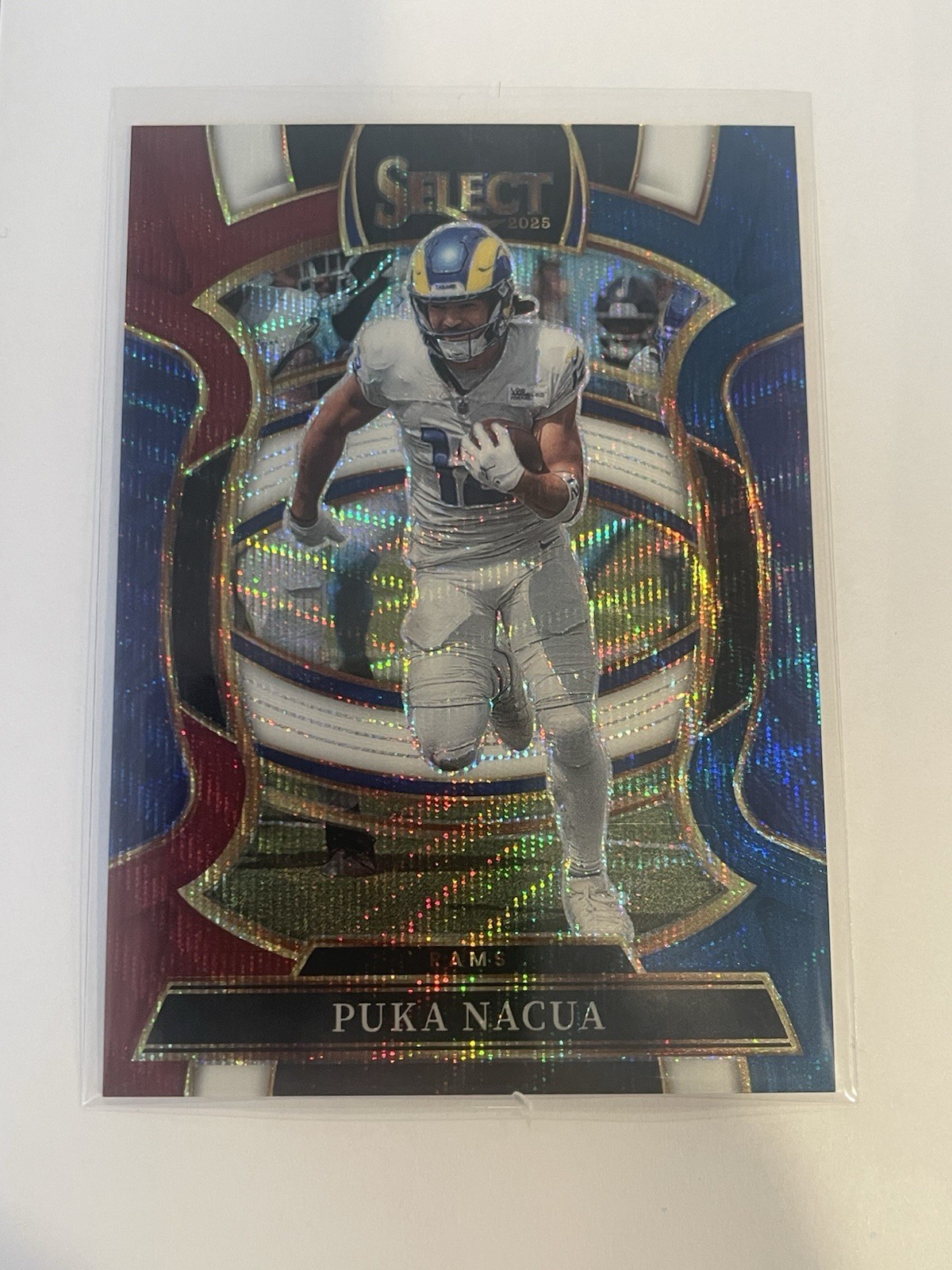 2025 Panini Select Puka Nacua #21 Concourse Tri-Color /399 Los Angeles Rams