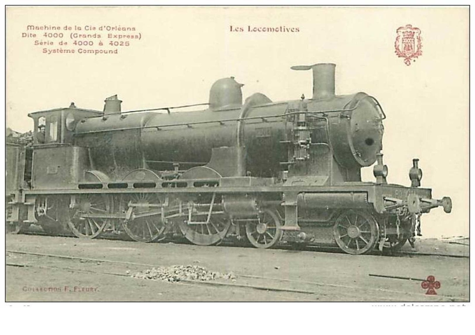 Locomotive No. 11 Machine From The Cie D'Orleans Called 4000 (Grands Express)