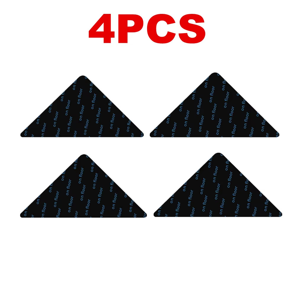 4/12/24PCS Reusable Rug Gripper Tape Double Sided Adhesive Non-Slip Rug Pad Tape