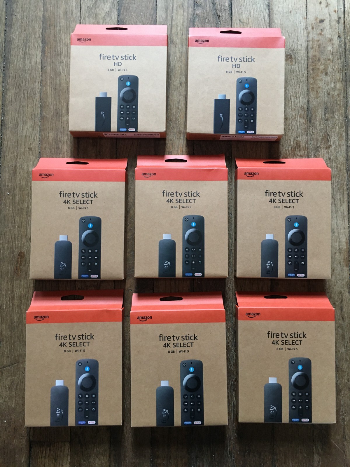 LOT of 8 - Amazon Fire TV Stick 8GB with Alexa Voice Remote TV