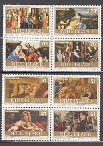 Niue - Mail Yvert 637/44 ** MNH Christmas