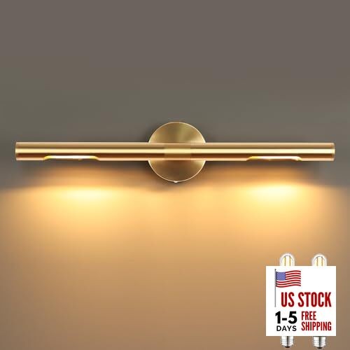 Wall Sconces,Hardwired Wall Light 24" 3200K Gold Picture Light Brushed Glod