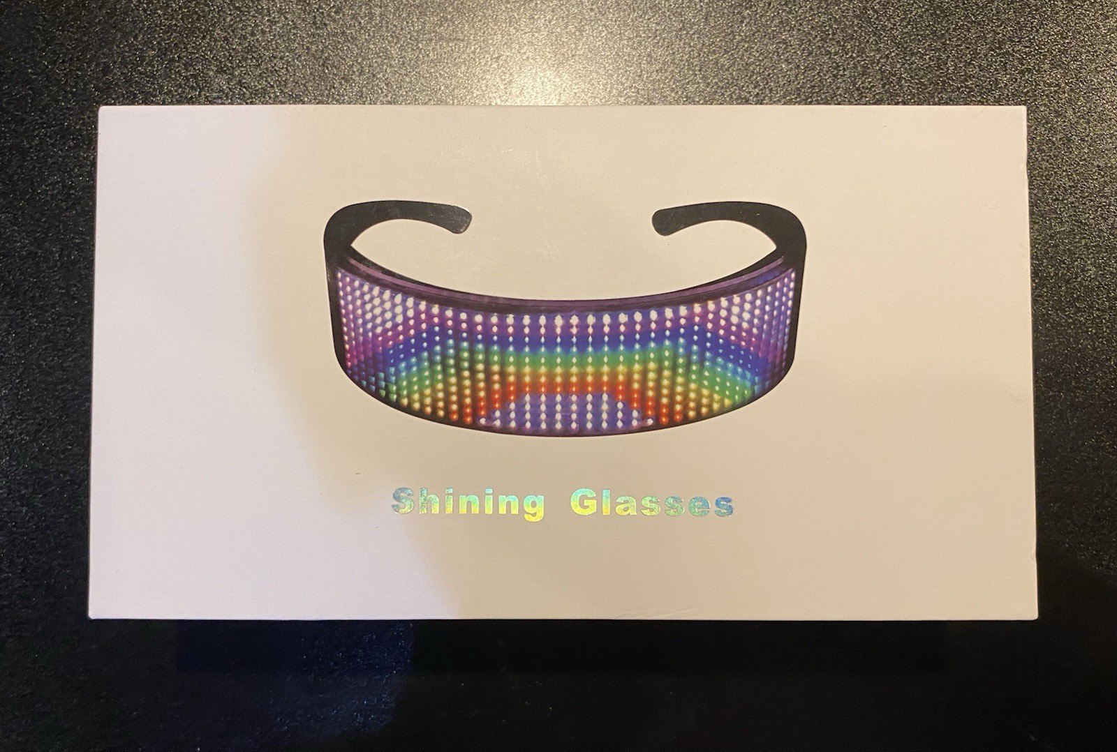 LED Customizable Bluetooth Glasses, APP Control LED Display Smart Glasses