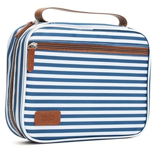 - Bible Cover Case, Carrying Book Case with Durable Handle and Blue Stripes