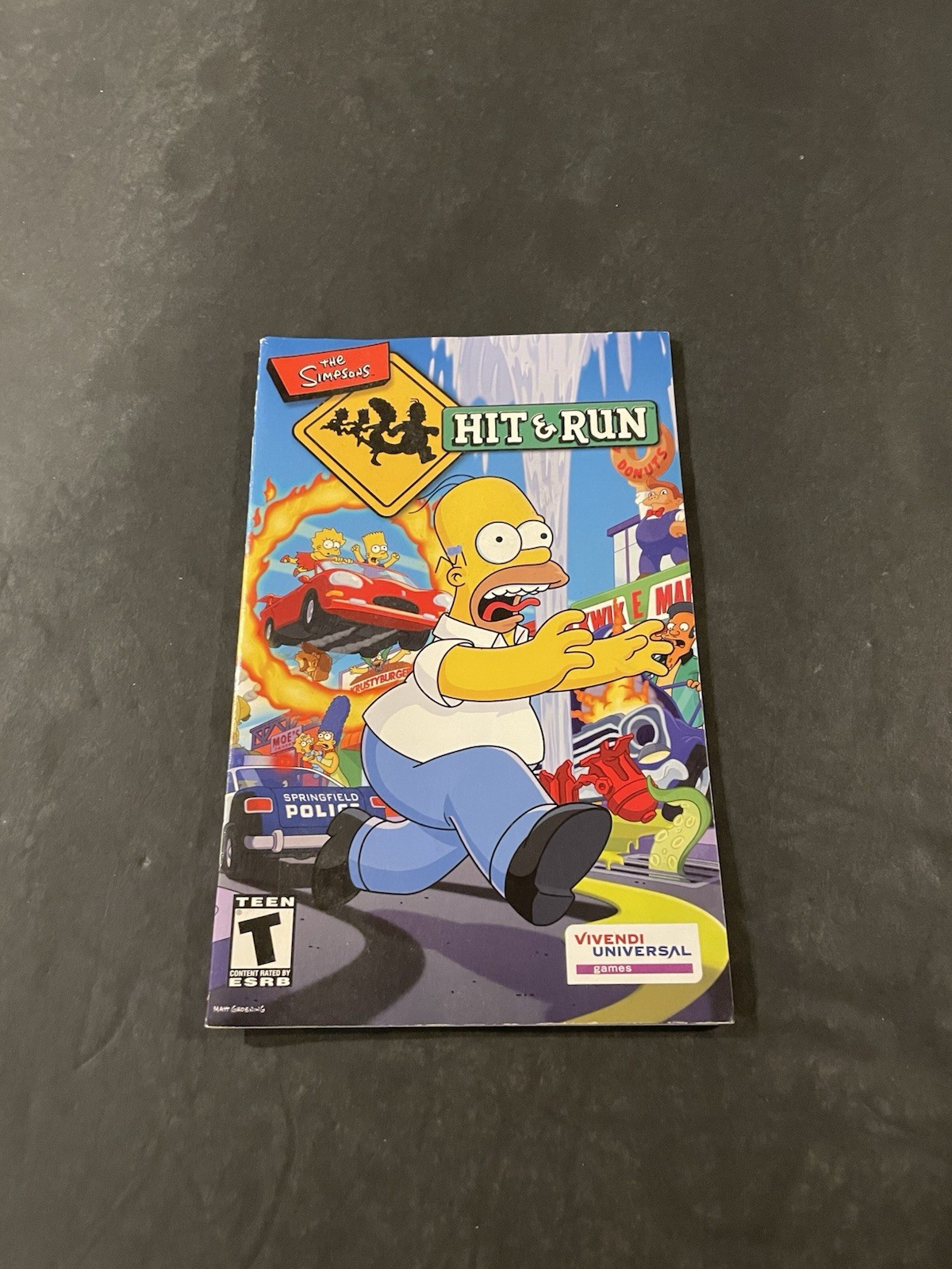 simpsons hit and run ps2 Manual Only