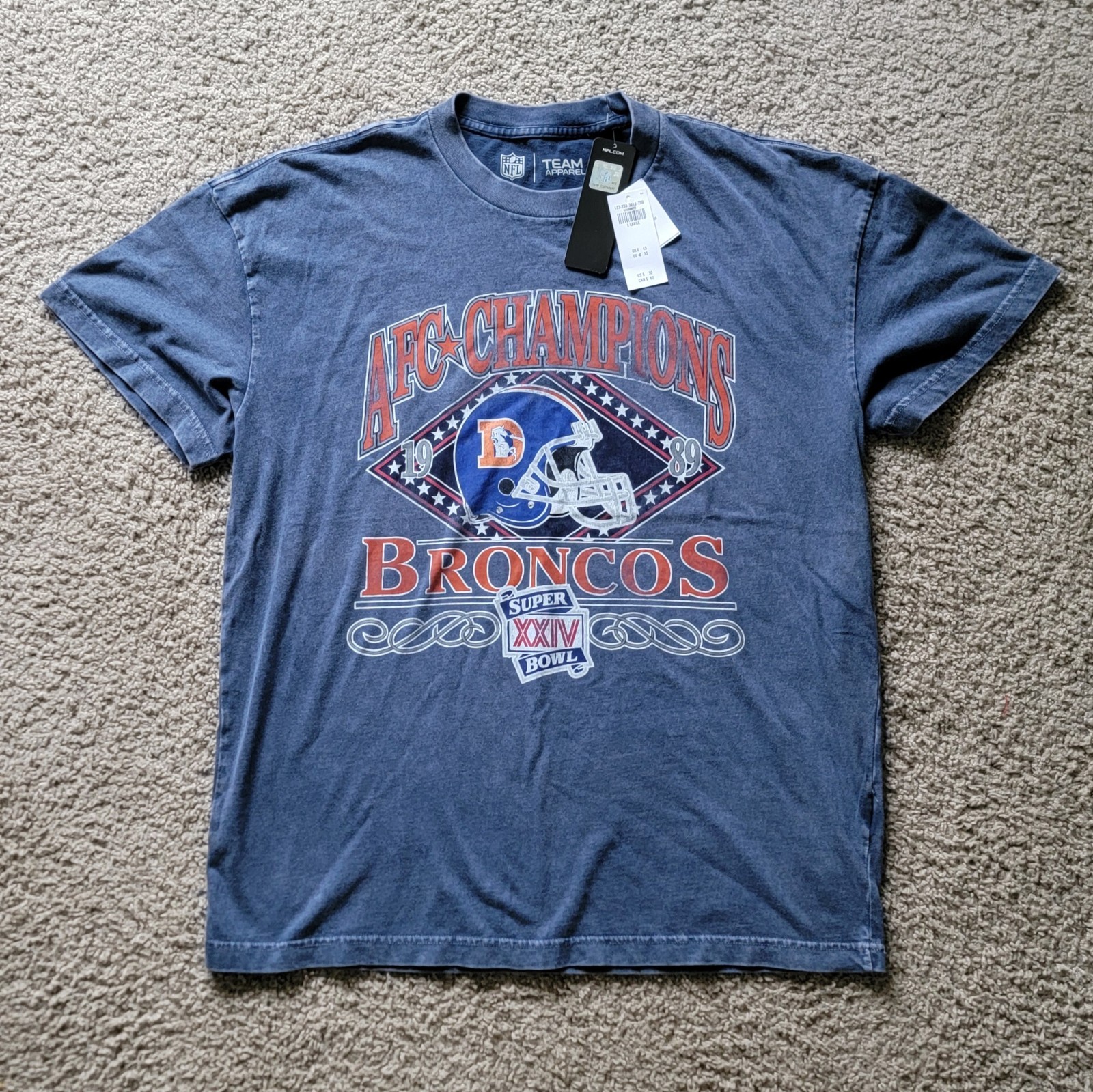 NWT Abercrombie Fitch NFL T-Shirt Super Bowl Denver Broncos Size XL