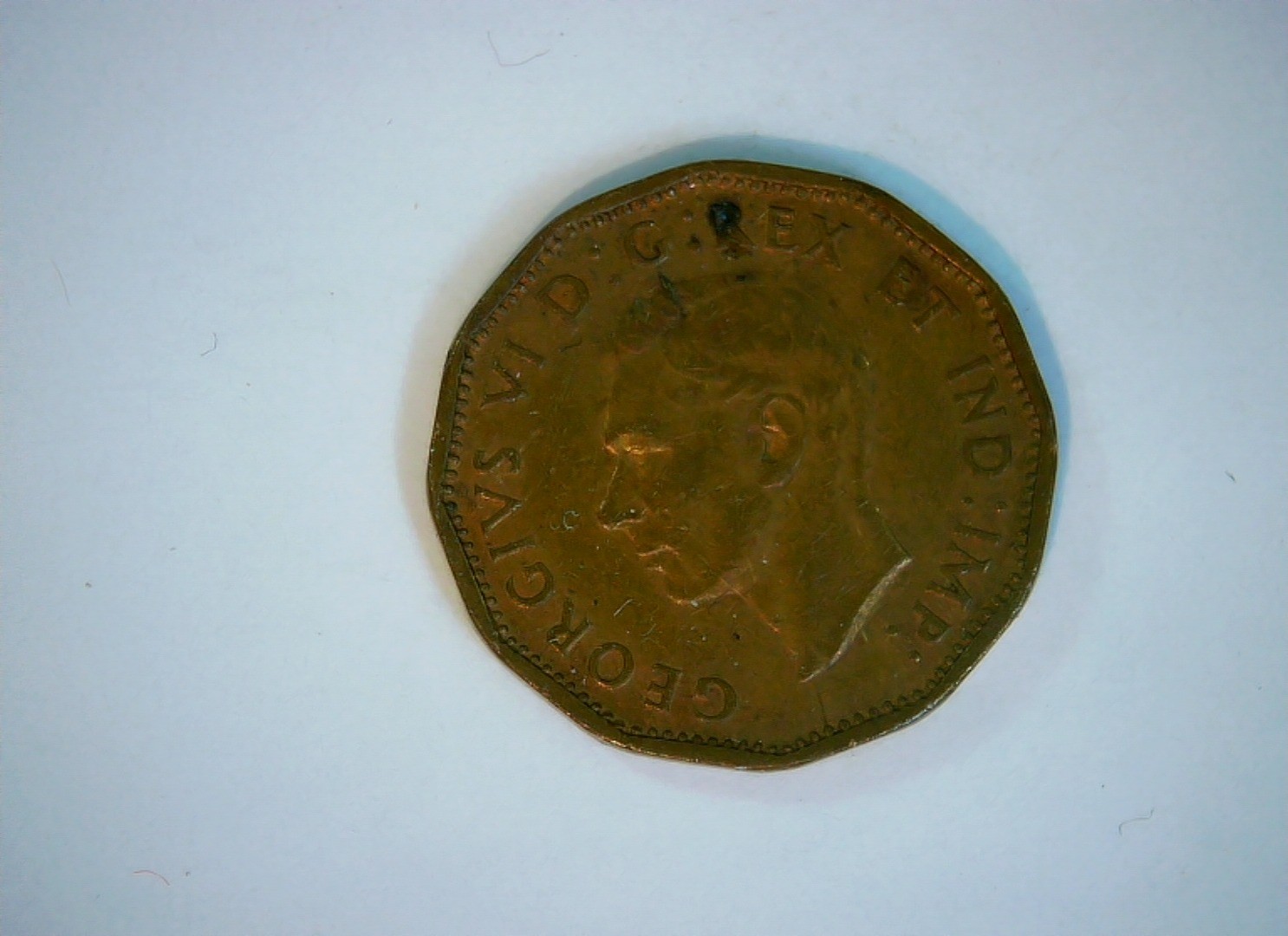Canada 1943 5 Cents George VI 'V' (Tombac issue) Coin