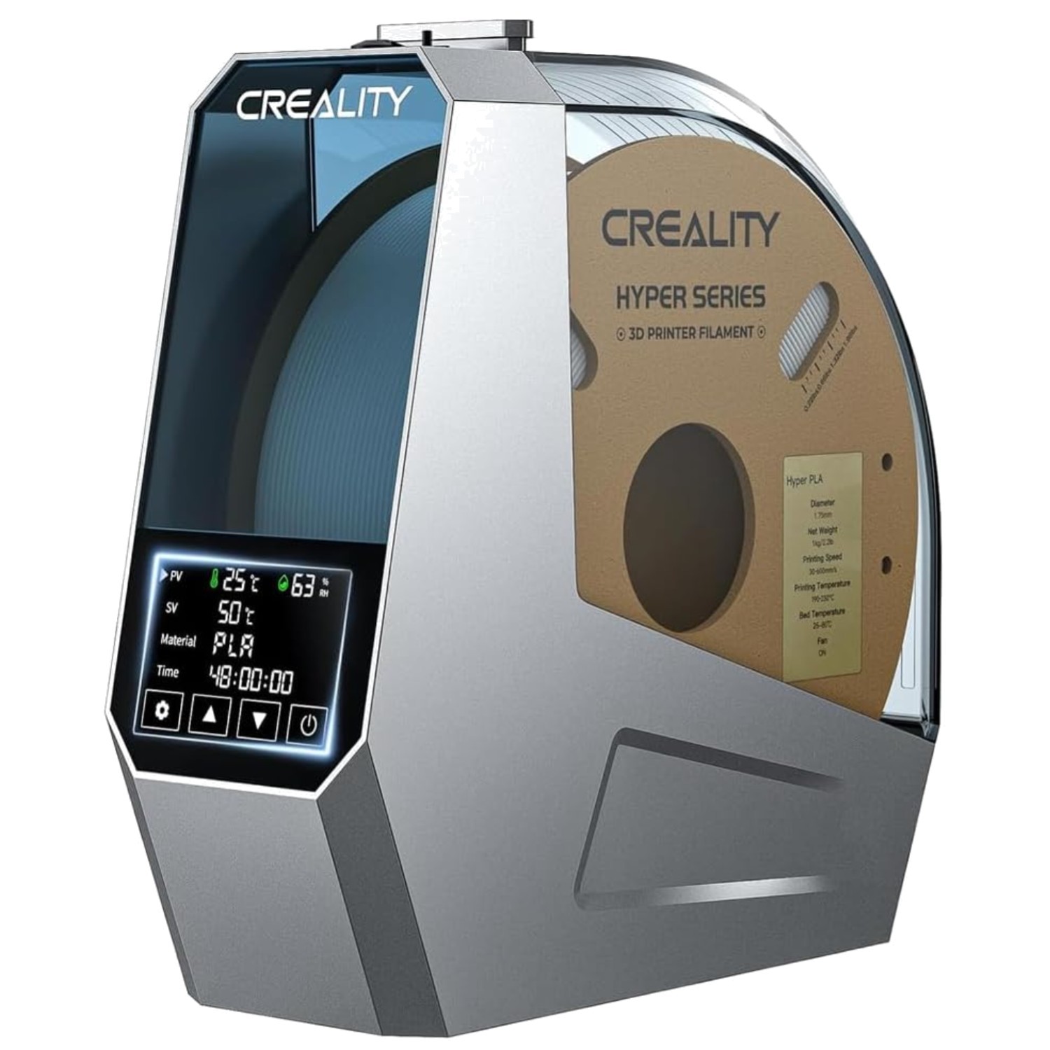 Space Pi 3D Filament Dryer - 360° Fast Heating, LCD Touch Screen Convenience