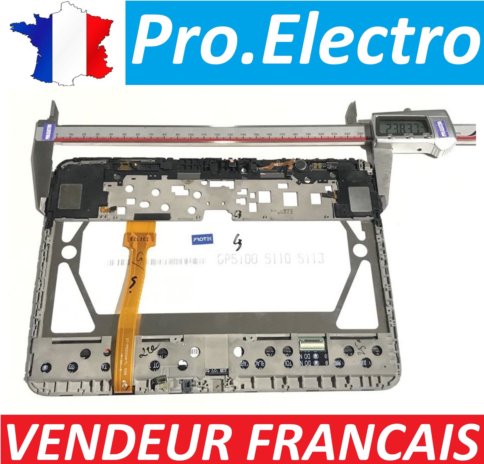 Schermo LCD Assemblato Assembly Tablet HSD101PWW2 10.1 Pollici (Bianco)