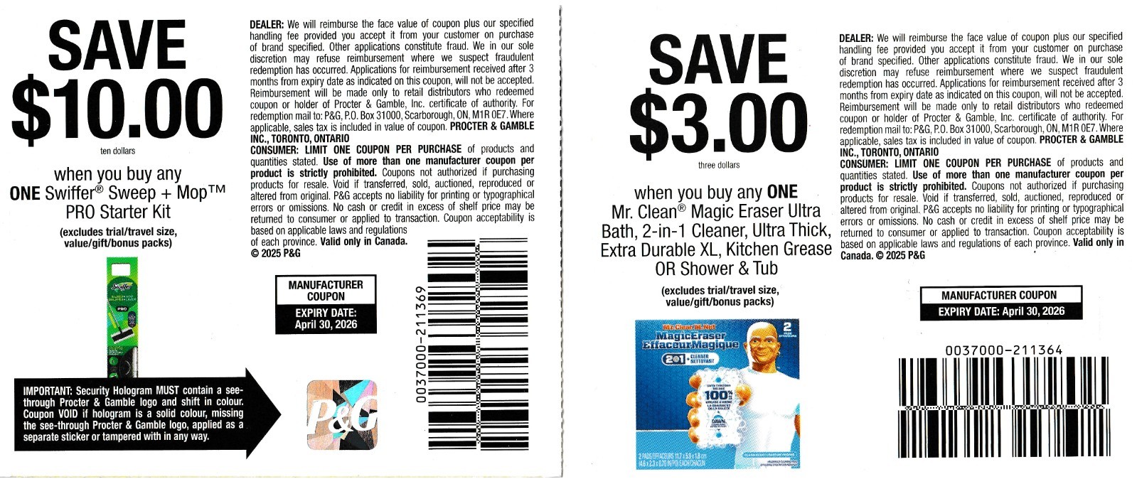 save on SWIFFER SWEEP MR. CLEAN + bonus [Canada] #3