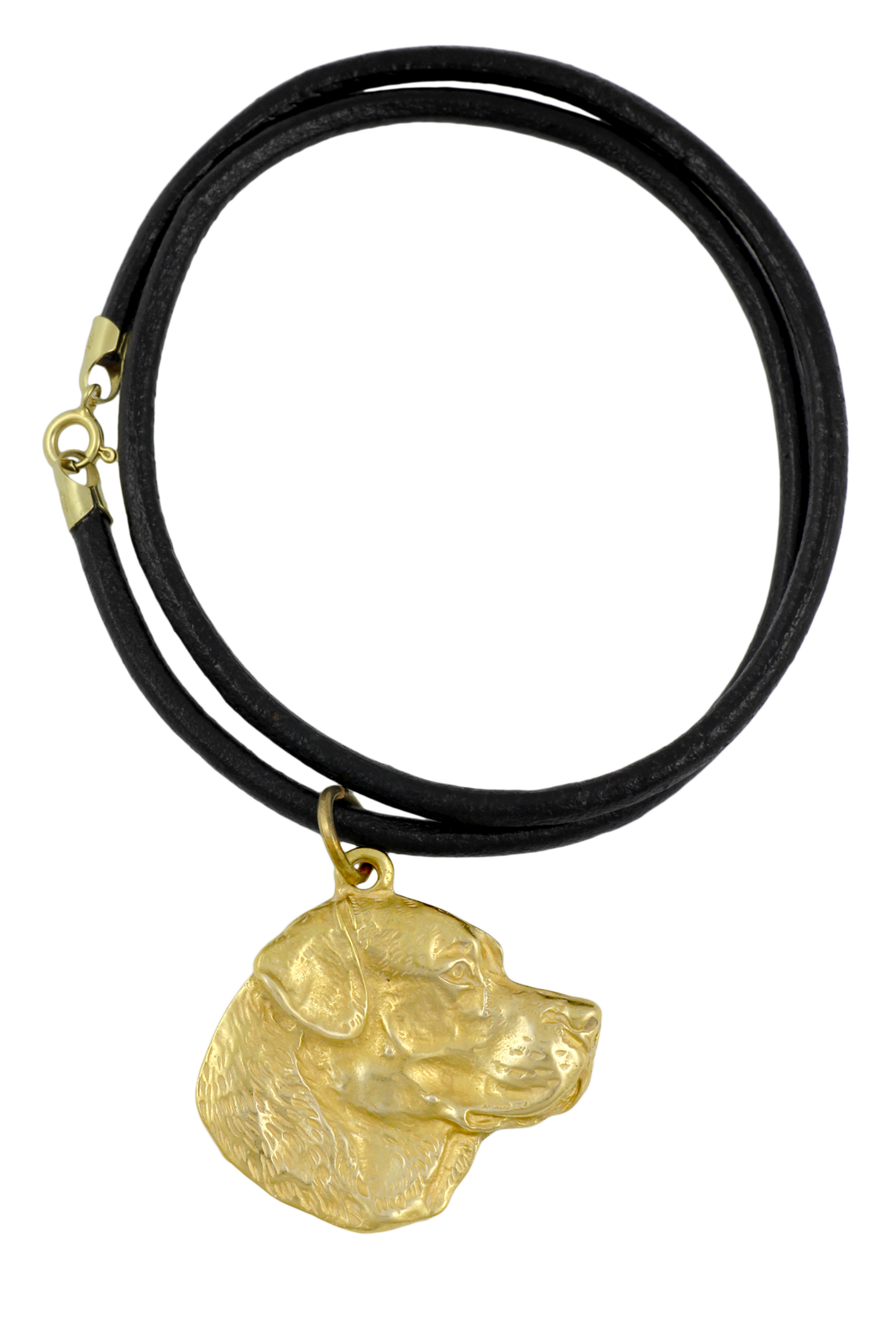 Labrador Retriever - Dog Collar, Gold-Plated Pendant For Dog Lovers, Unique