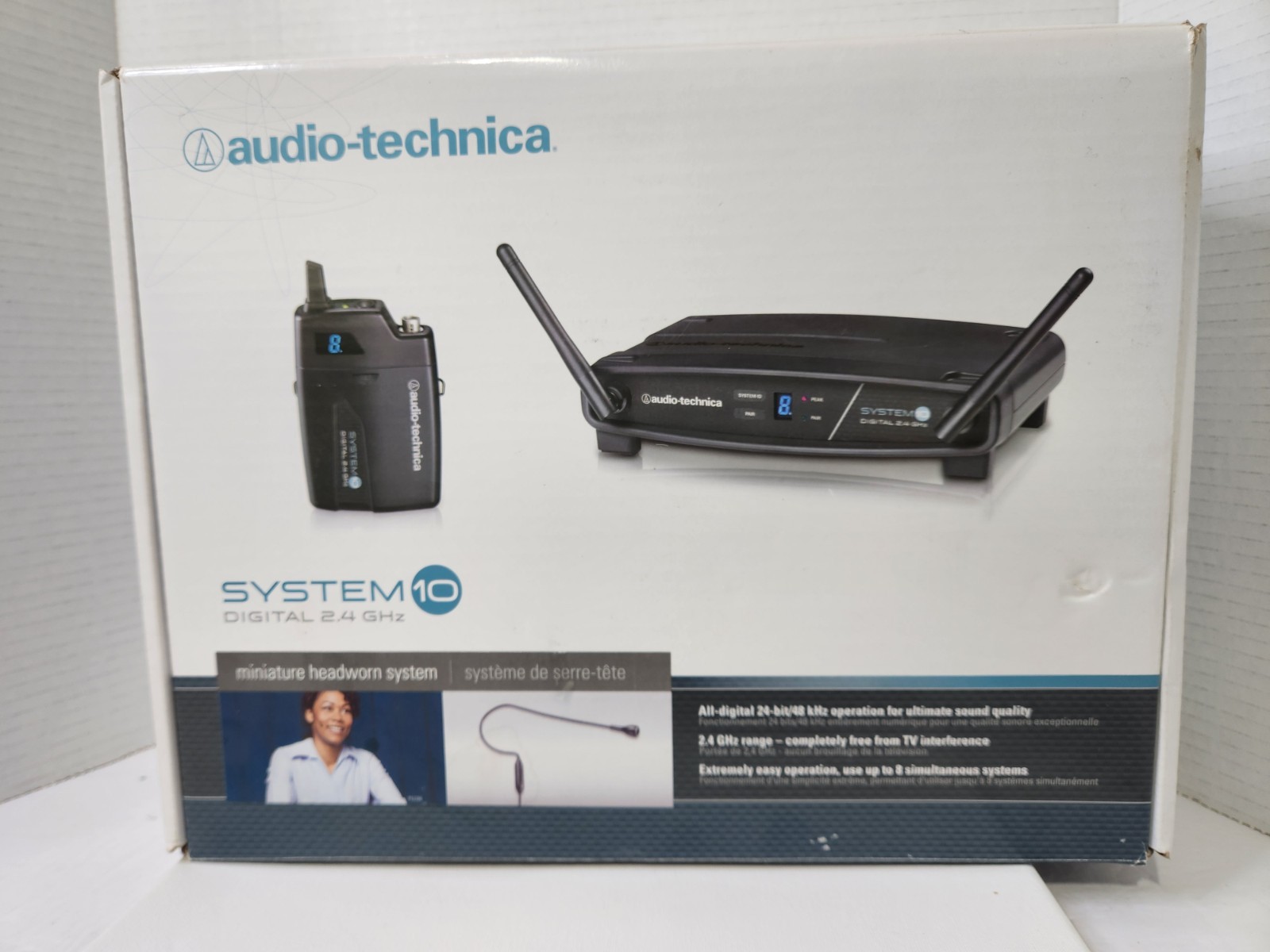 Audio-Technica ATW-1101/H92-TH Wireless Headworn Microphone System