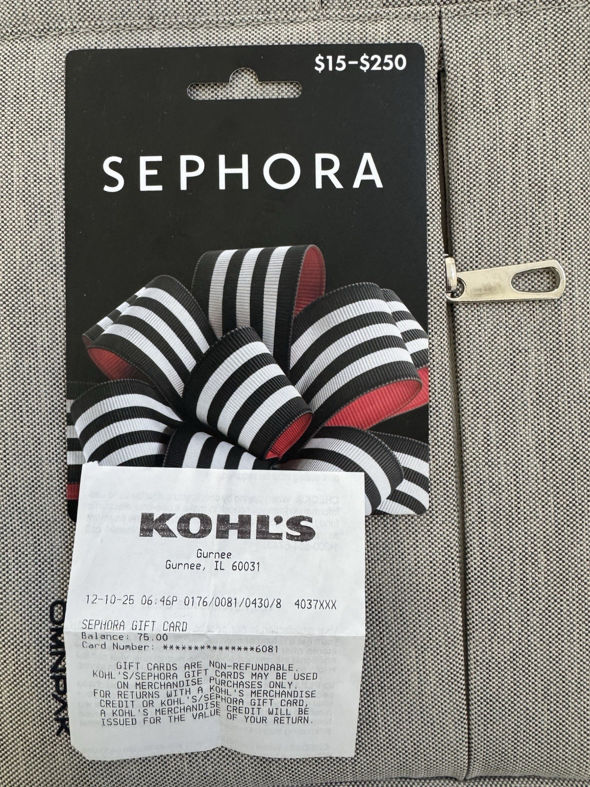 Sephora $75 Value Gift Card