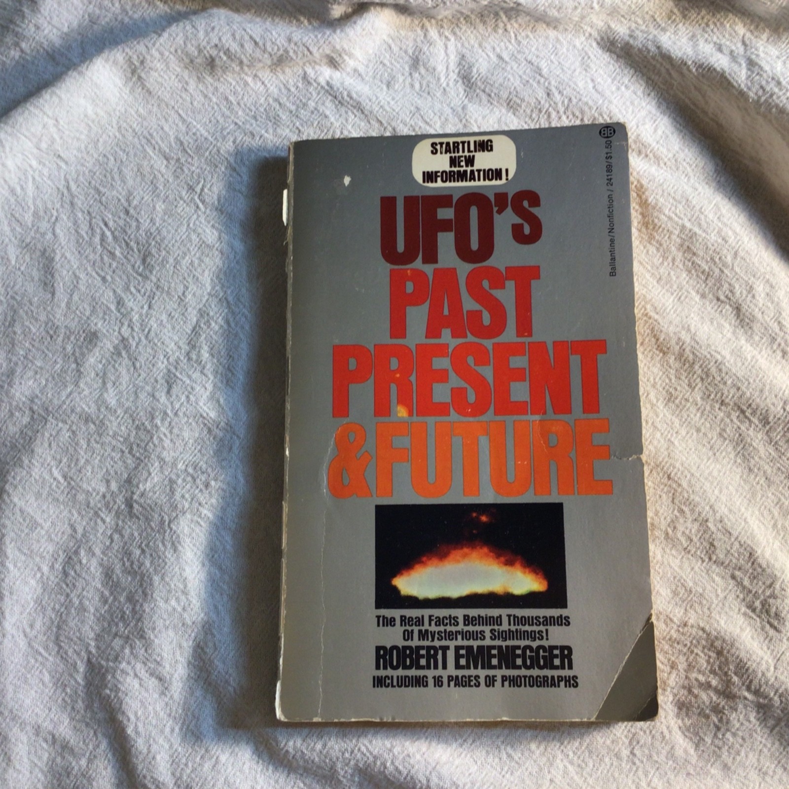 UFOs Past Present And Future Paperback Robert Emenegger 1974 1st Print