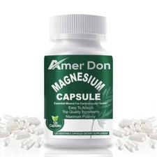 Magnesium Glycinate 500mg for Calm Mood,Muscle,Bone&Sleep Support Absorption