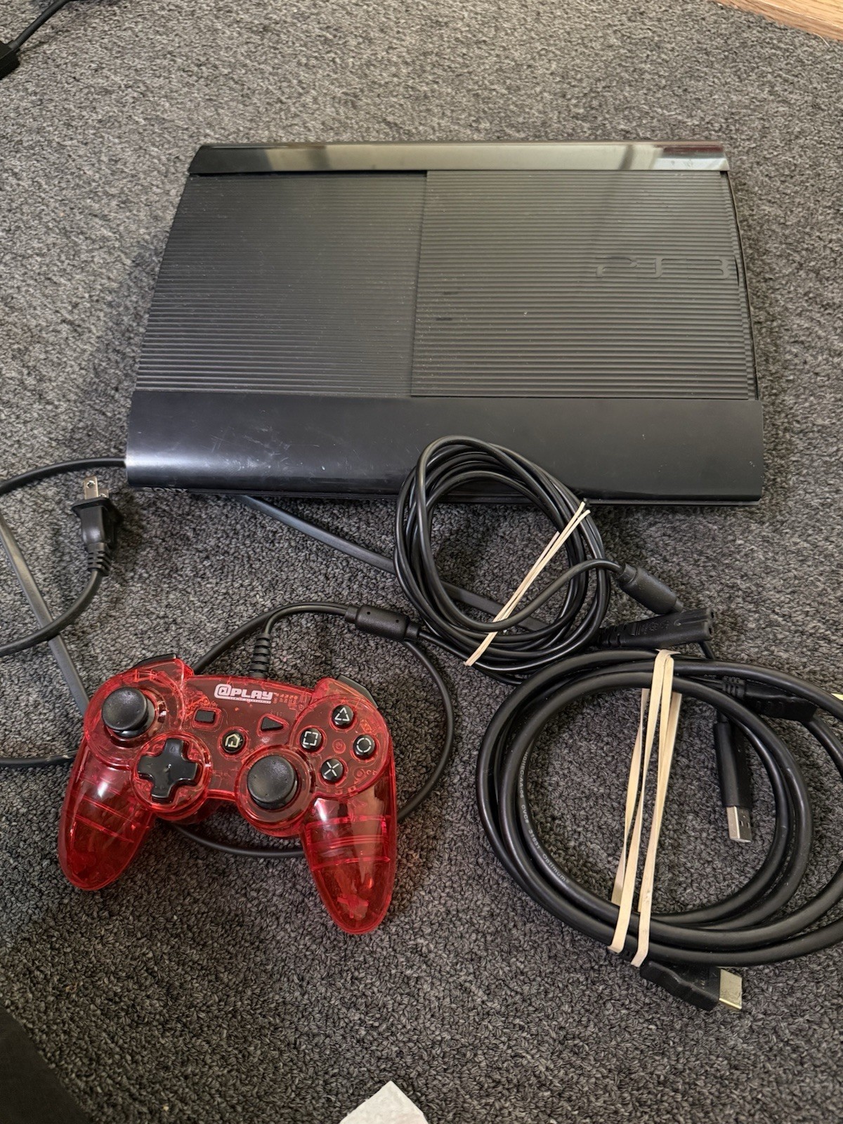 Sony PlayStation 3 PS3 Super Slim (CECH-4001B) 250GB Console/Cables & Controller