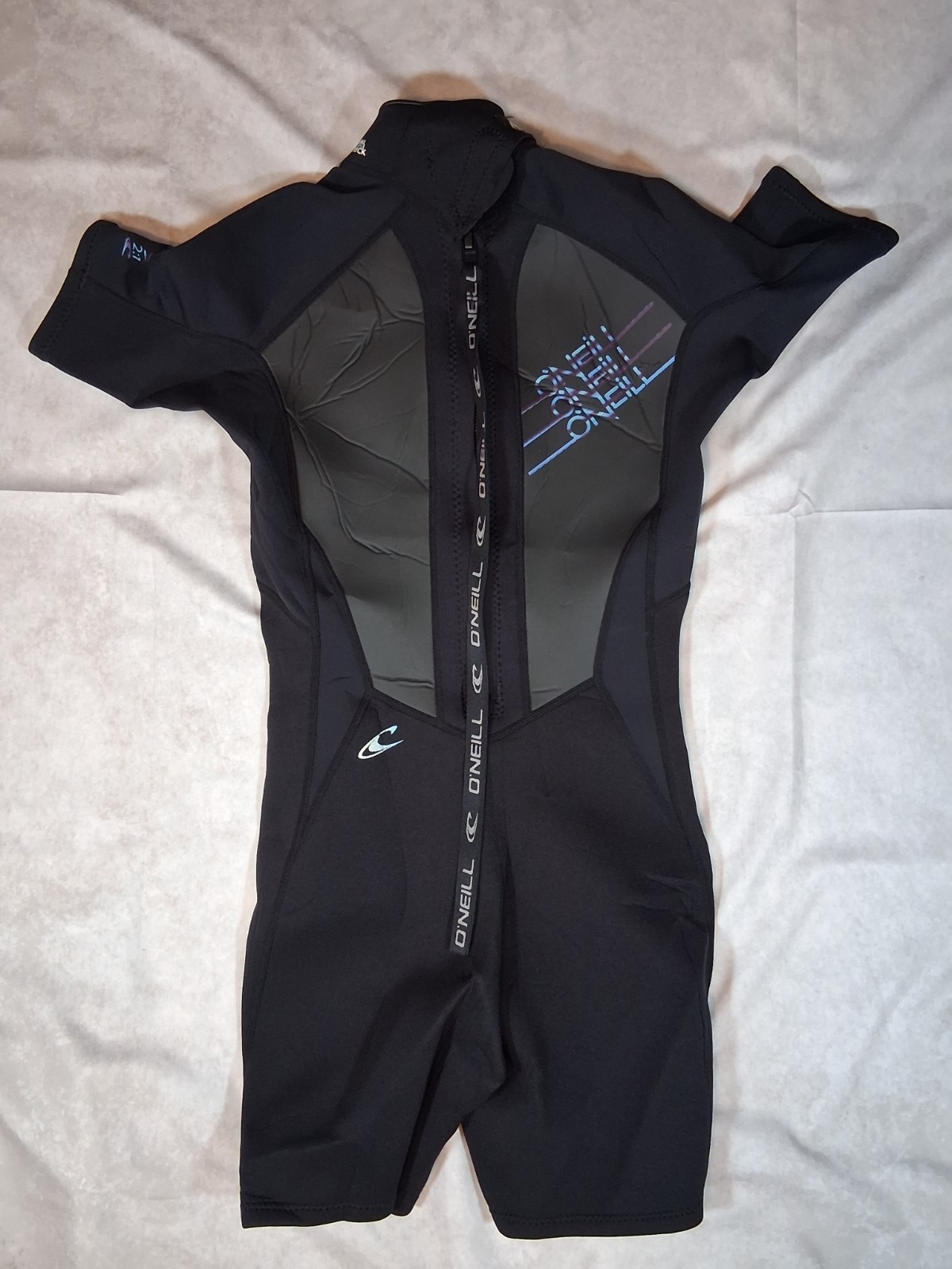 O'Neill Womens Short Wetsuit Size 8 Black Made In Thailand 