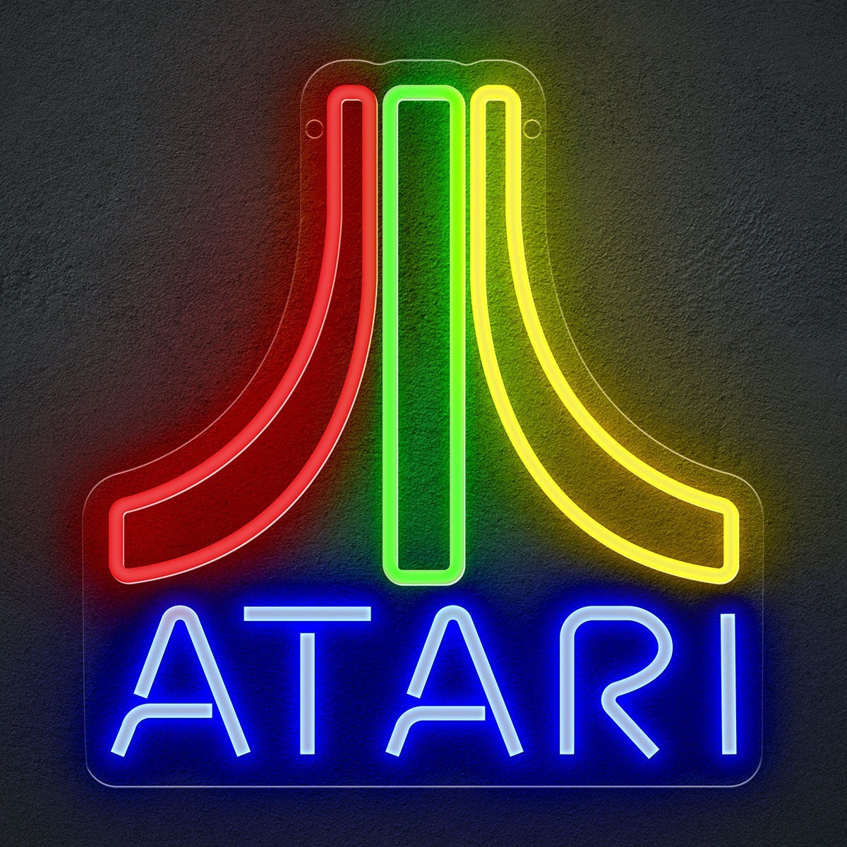 ATARI LED "Neon Look" Video Arcade Game Sign Information 