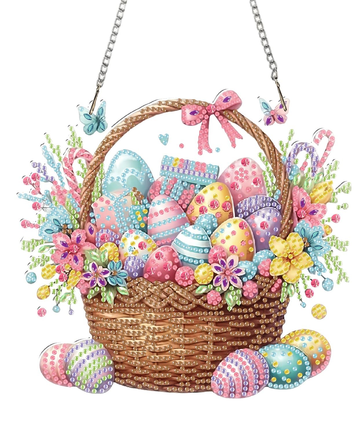 Easter Hanging Diamond Art Kit DIY Crystal Painting Craft Home Decor Gift