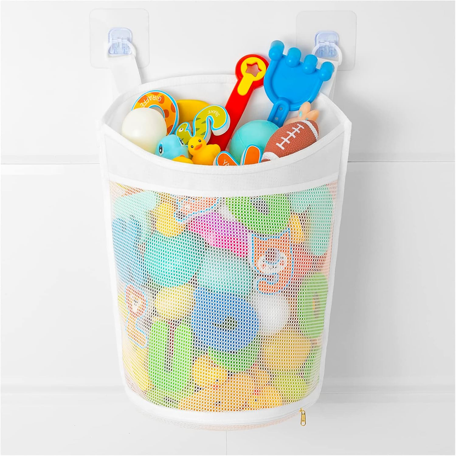 Large Capacity Baby Mesh Bath Toy Organizer, Multiple Ways to Hang, Extra Large 