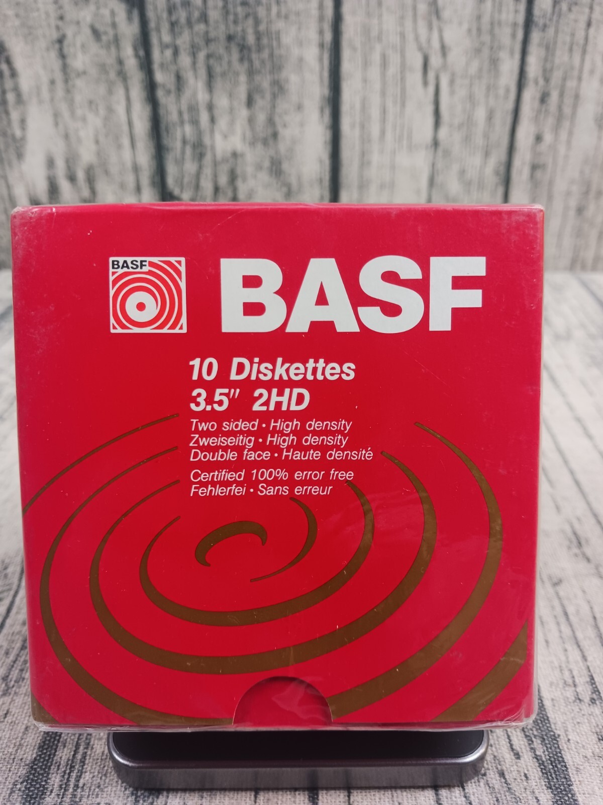 BASF 2HD (10) Diskettes (3.5") Double Sided, High Density - Brand New Old Stock 