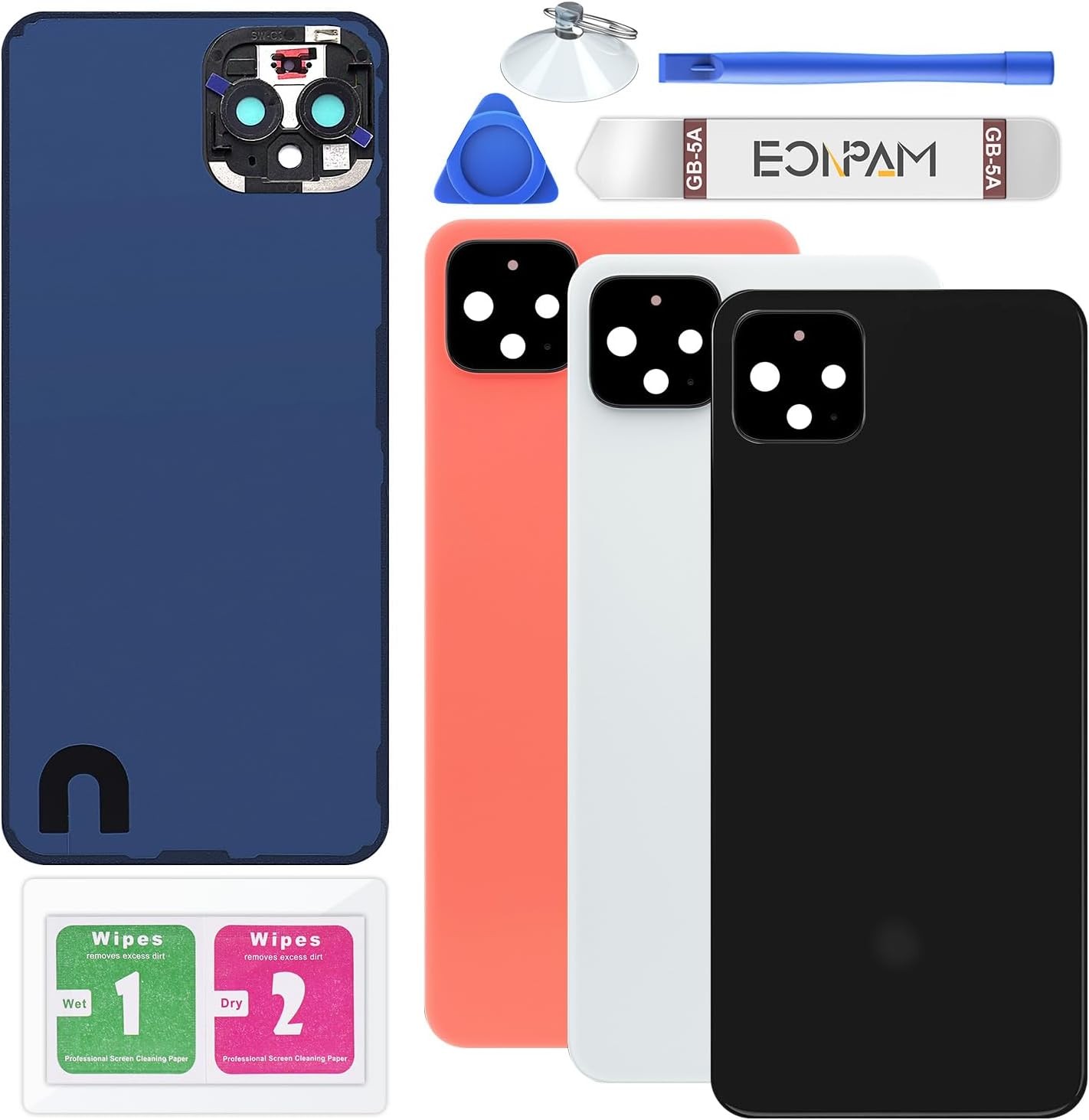 Back Glass Replacement for Google Pixel 4 XL Back Cover Rear Housing