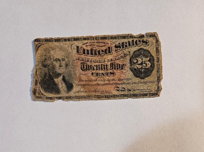 1869-1875 US Fractional Currency  25 Cents  George Washington